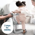 Potty Training Ladder - Soft Cushioned Seat, Adjustable Height, Collapsible, Non-Slip with Splash Guard - Ready Step Go! - Jool Baby - Image 6